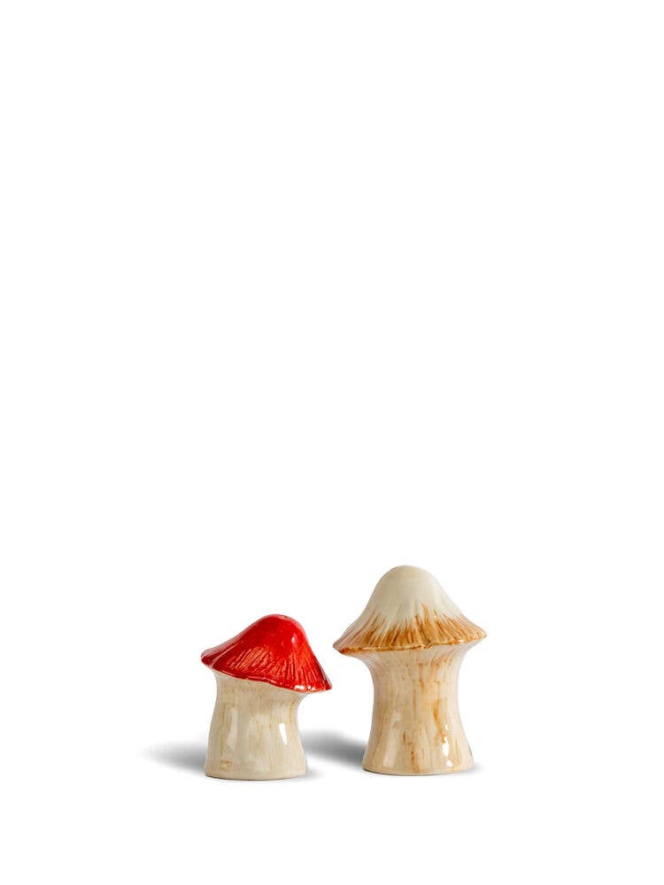 Set saliere et poivriere Champignons des bois
