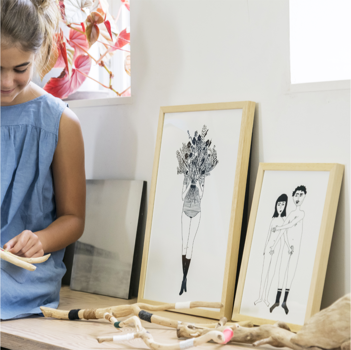 Affiche A3 Flower Girl