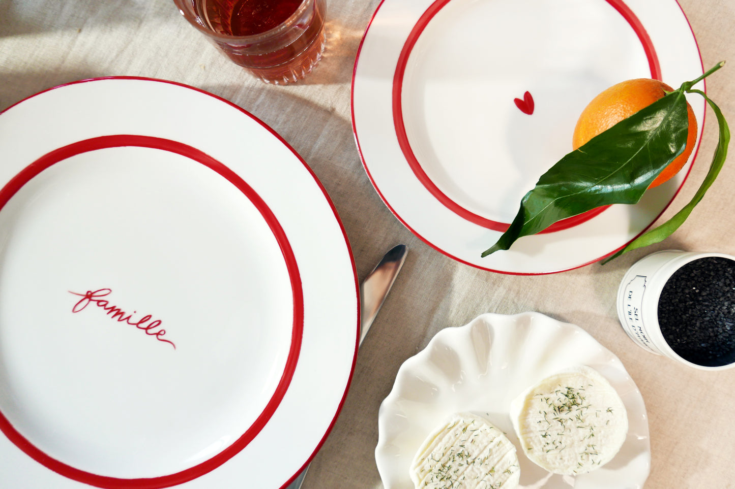 Assiette Porcelaine 28cm FAMILLE