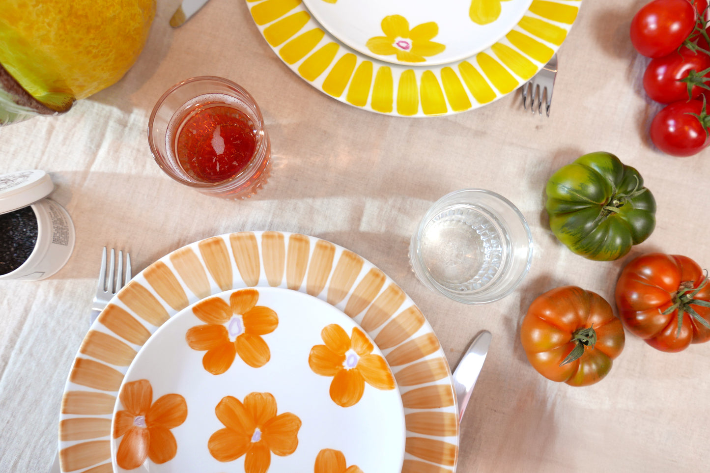 Assiette Porcelaine 28cm BORDER Ocre