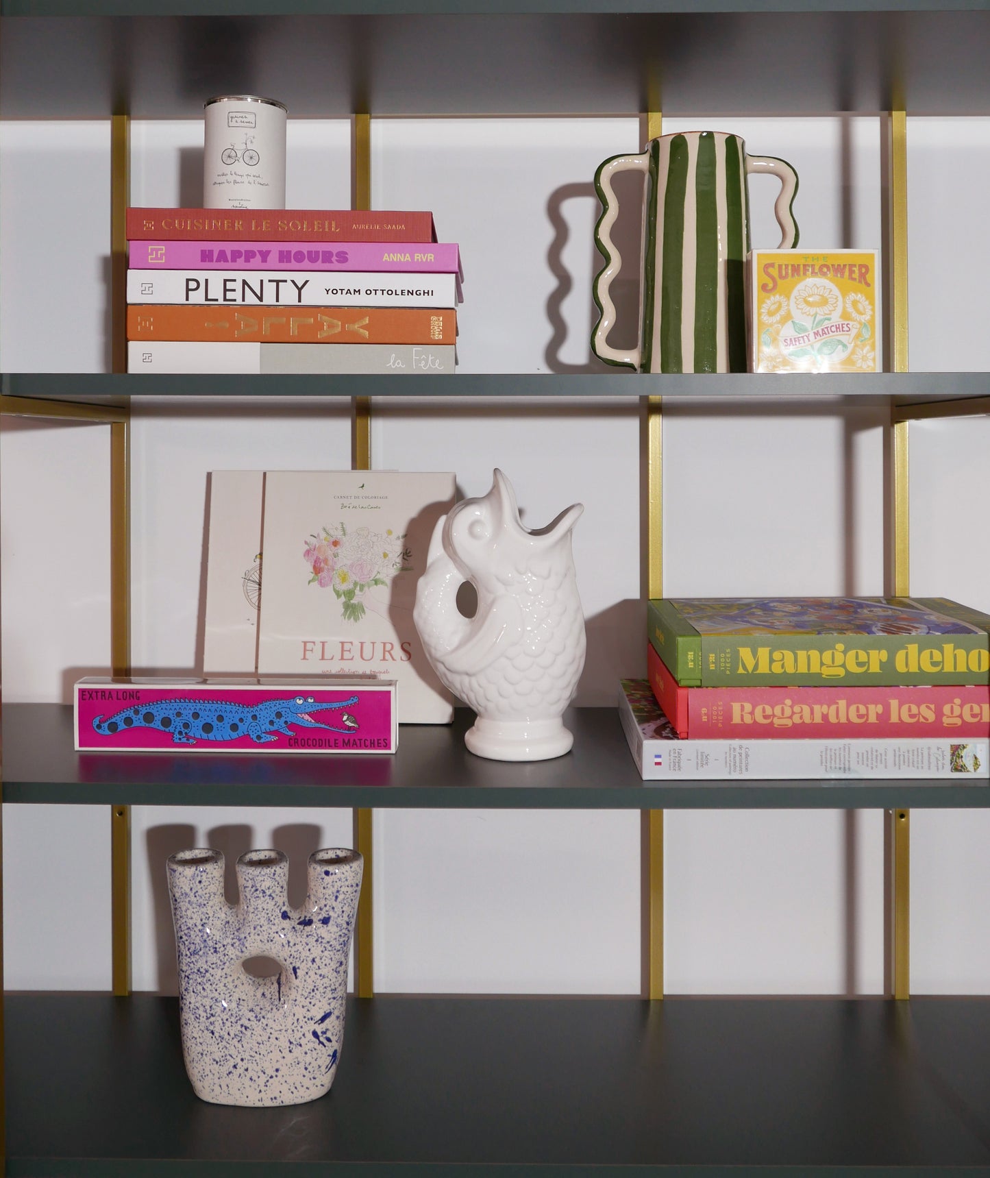 Vase Poisson céramique Blanc