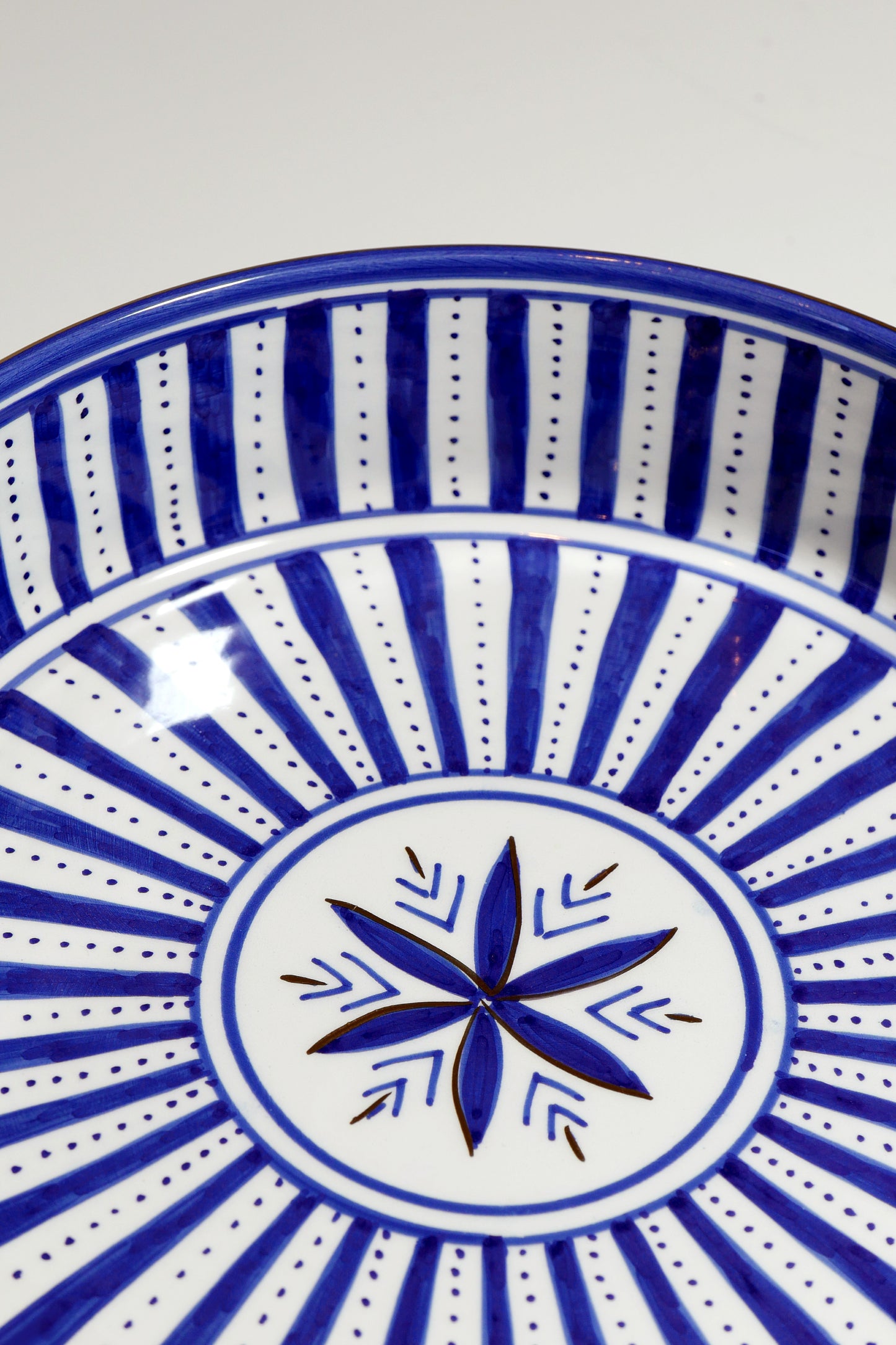 Plat SUNFLOWER Bleu Gold