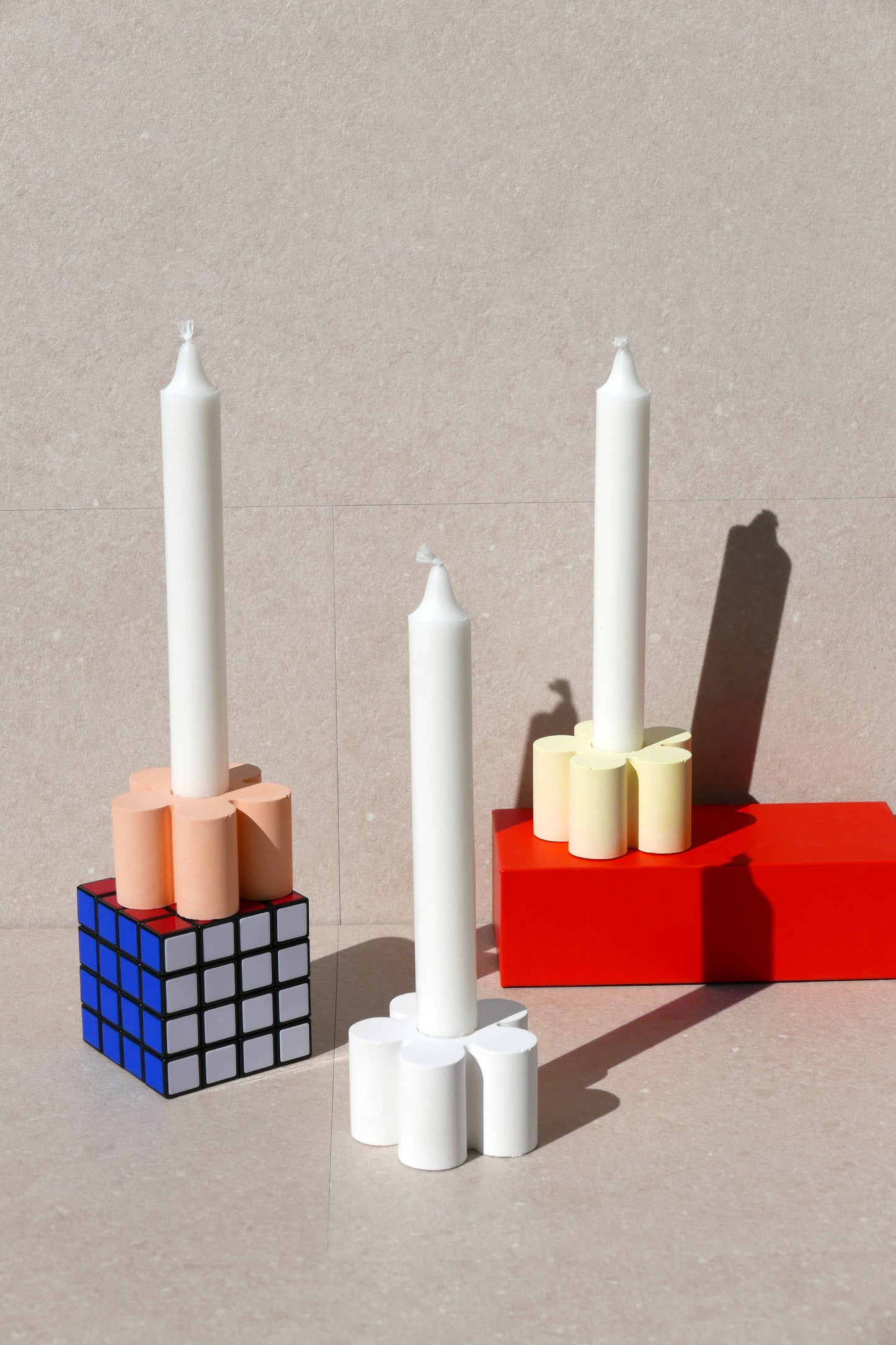 Bougeoir Orange FLOWERS