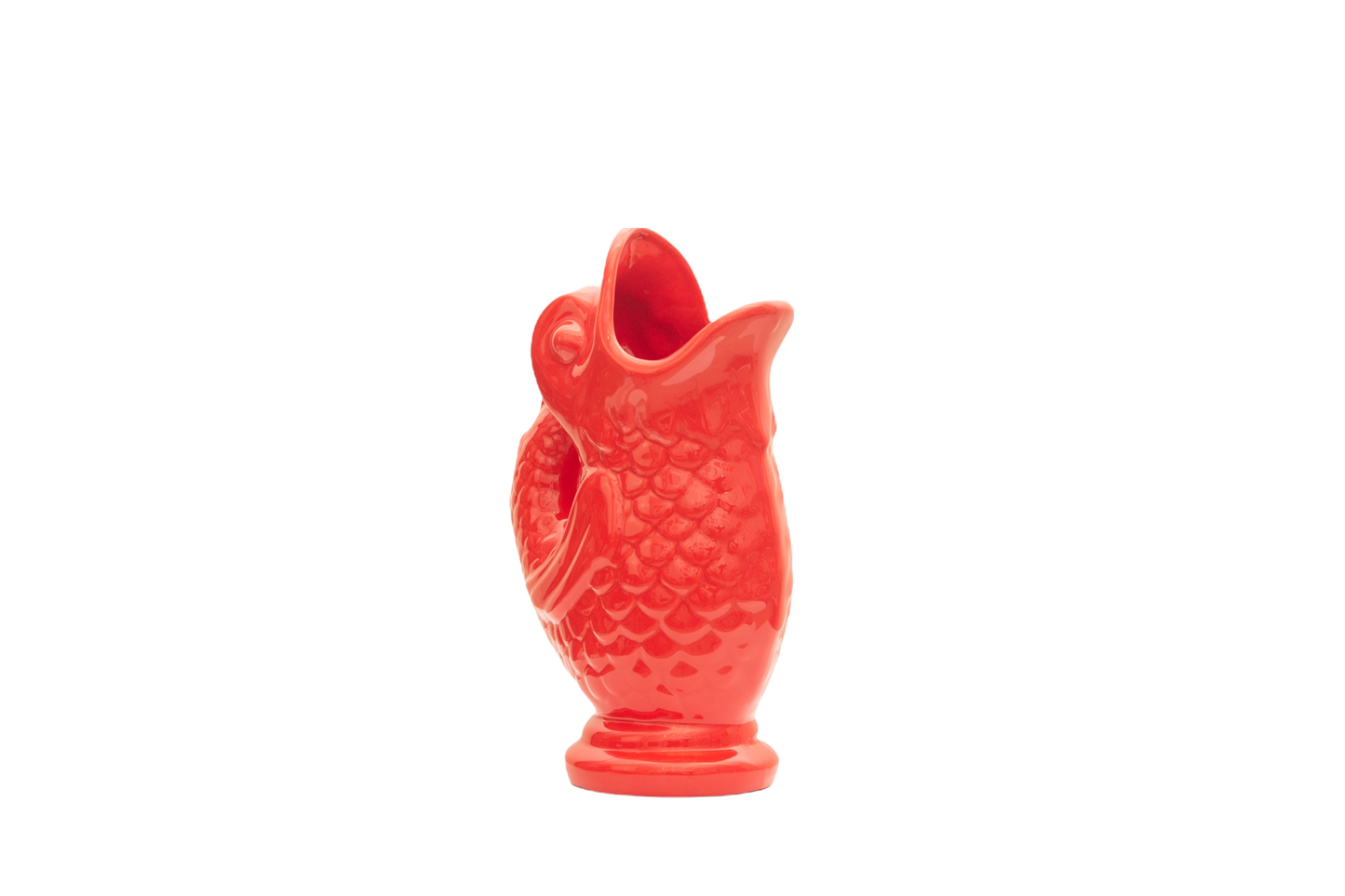 Vase Poisson céramique Rouge