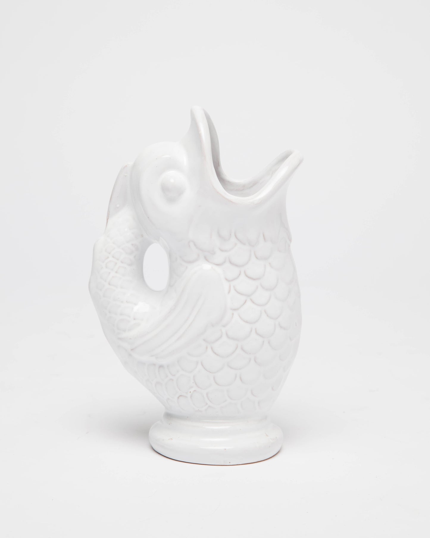 Vase Poisson céramique Blanc