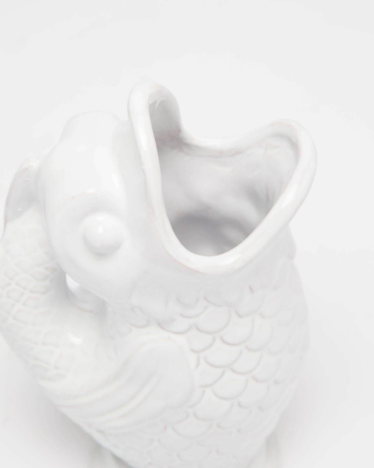 Vase Poisson céramique Blanc