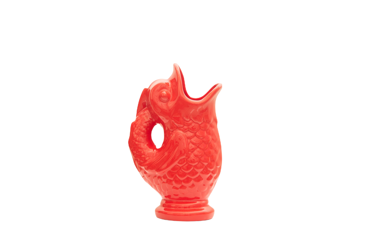 Vase Poisson céramique Rouge