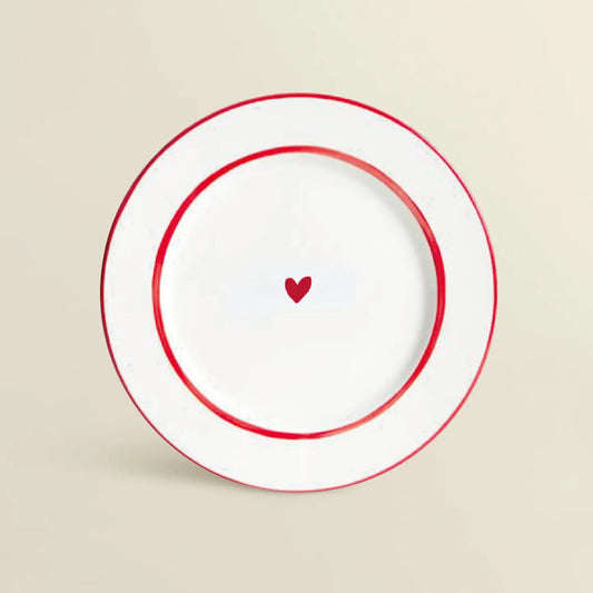 Assiette Porcelaine COEUR