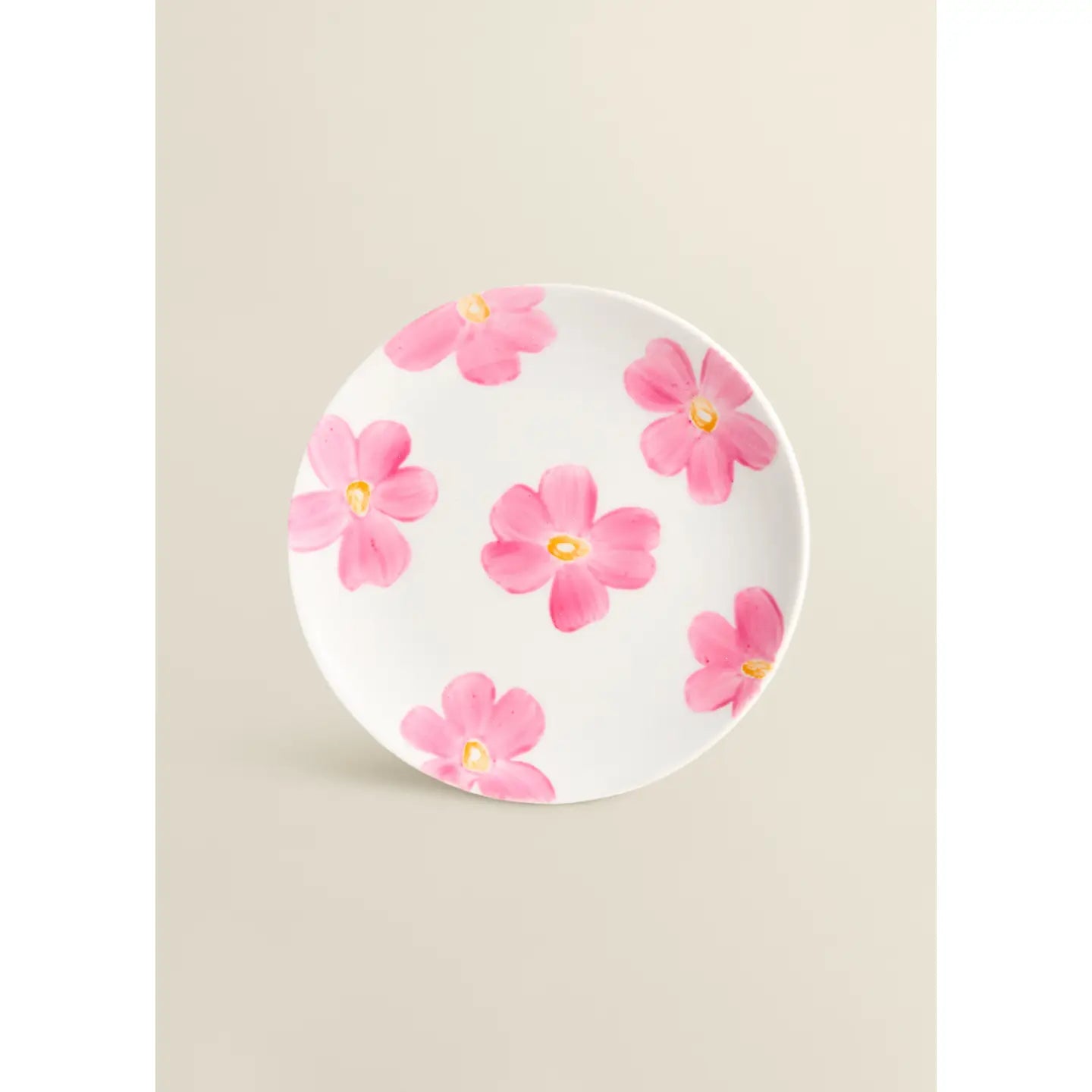 Assiette Porcelaine FLOWERS  Rose