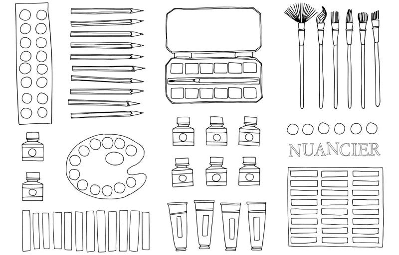 CAHIER DE COLORIAGES - Fleurs - Zoé de las Cases