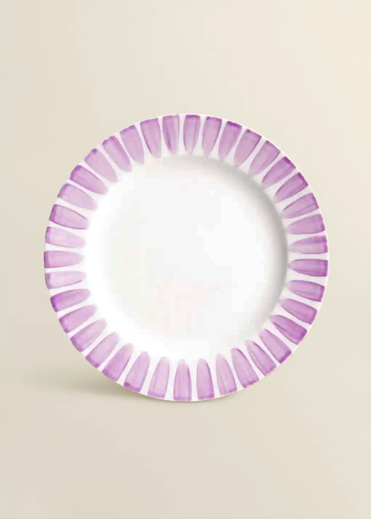 Assiette Porcelaine 28cm BORDER Violet