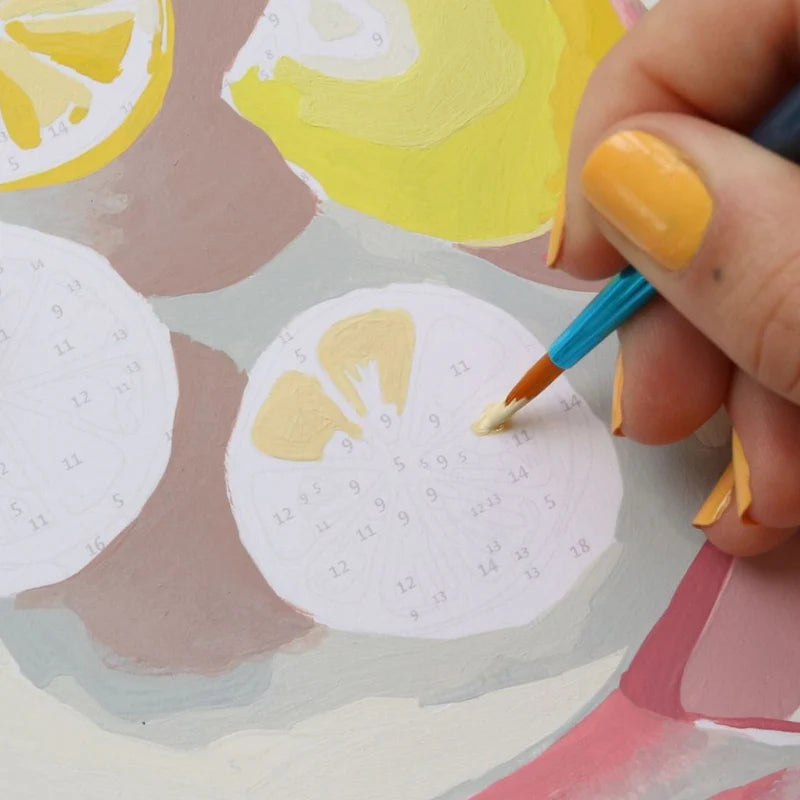 Coffret Peinture au numéro - CITRONS DE MENTON