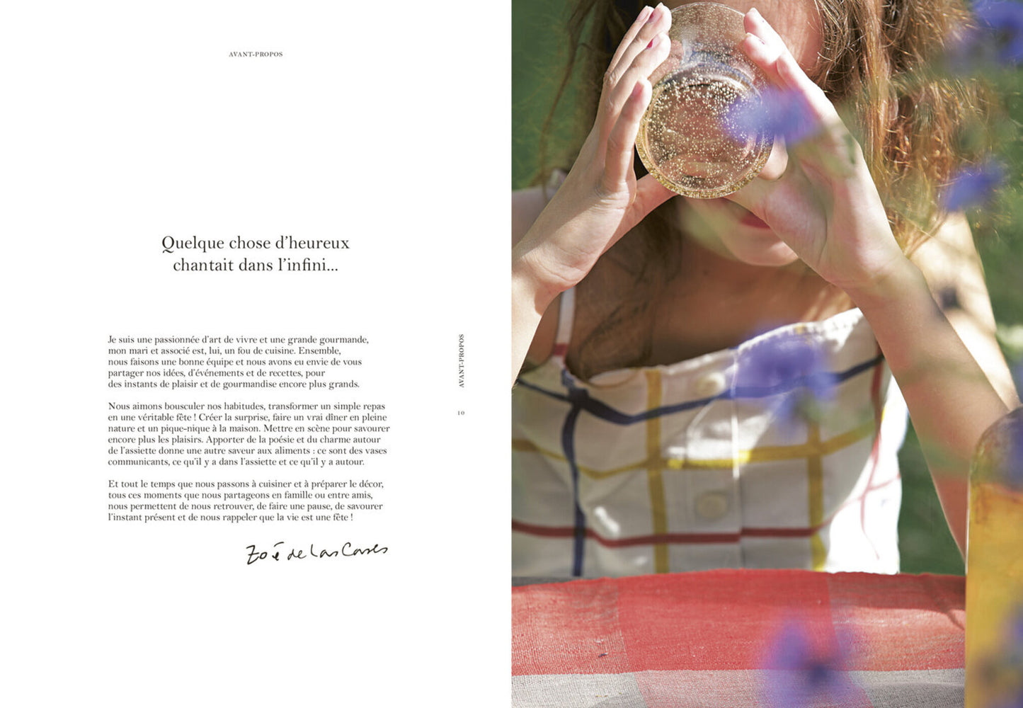 LIVRE DE RECETTES - La Fête de Zoé de Las Cases