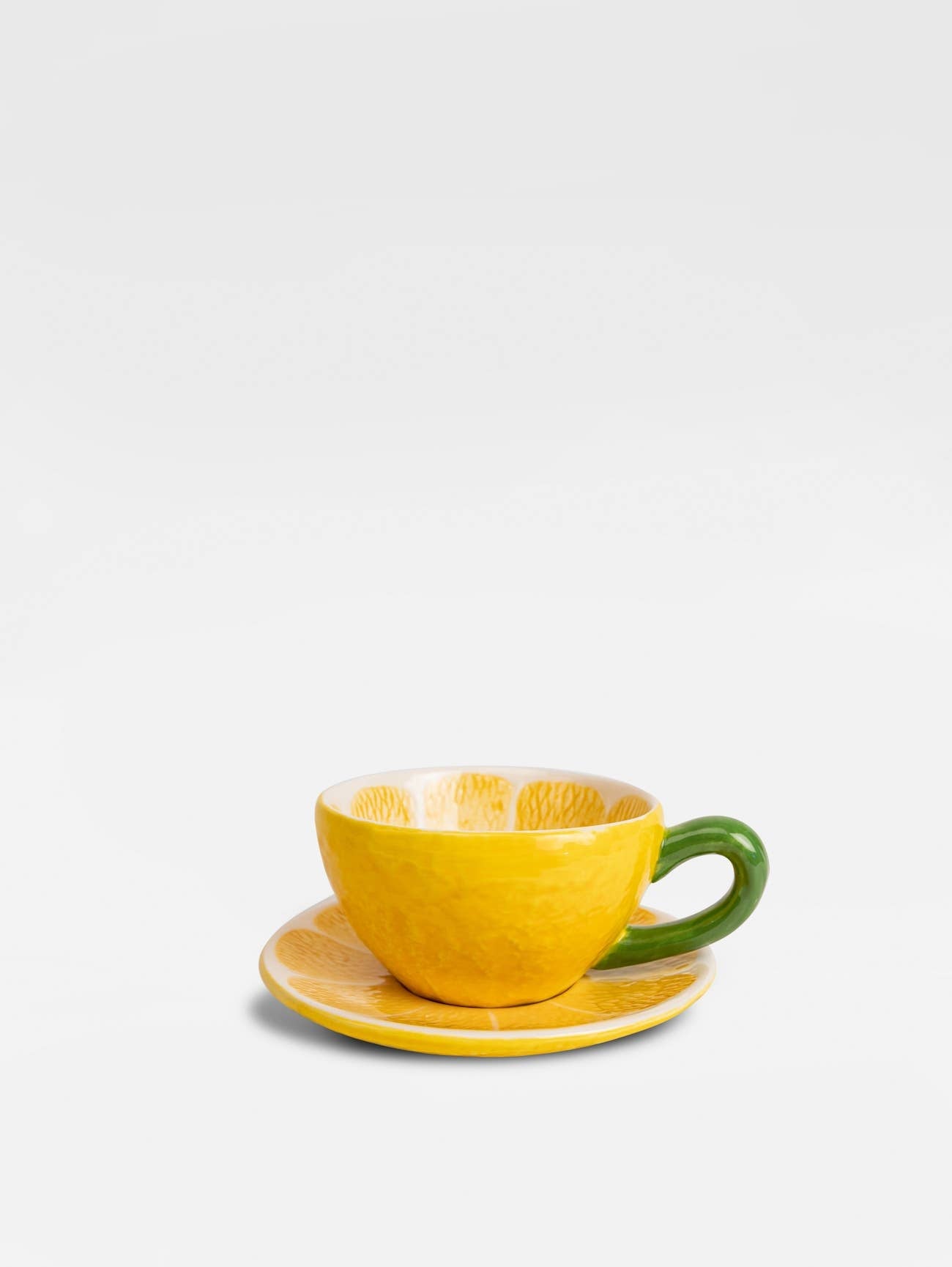 Tasse et soucoupe citron