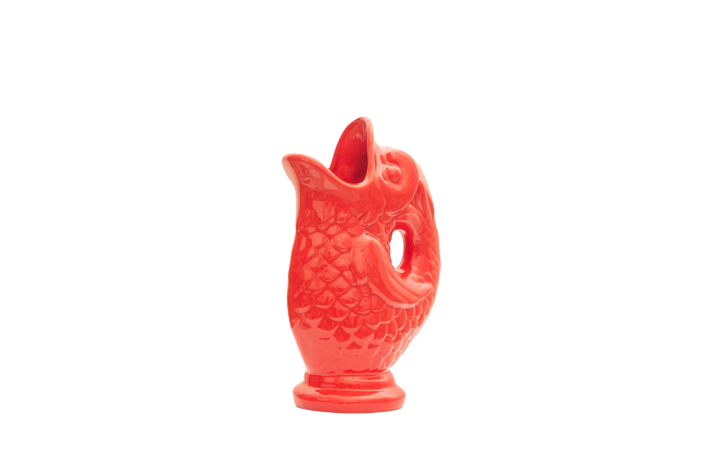 Vase Poisson céramique Rouge